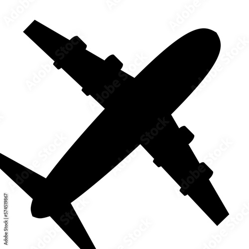 Airplane single icon. Vector design.