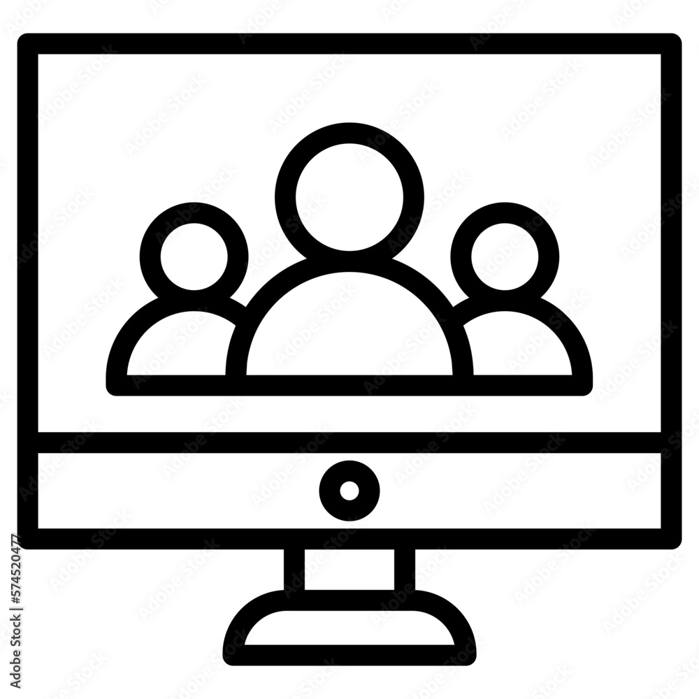 contact in computer icon