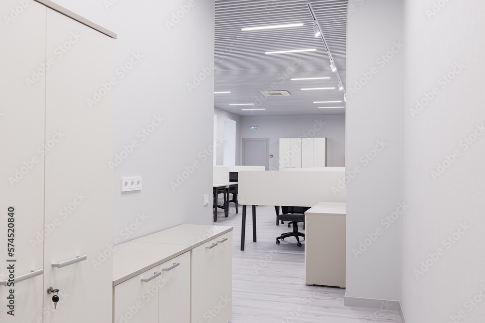 Empty office after renovation with new furniture Empty office after renovation with new furniture