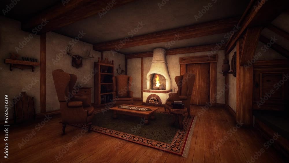 Medieval House Life 3D Video Animation Medieval House Life 3D Video Animation