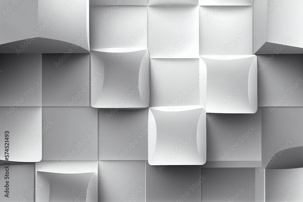 Minimalist White and Grey Abstract Background with Geometric Square Pattern and Texture, generative ai Minimalist White and Grey Abstract Background with Geometric Square Pattern and Texture, generative ai
