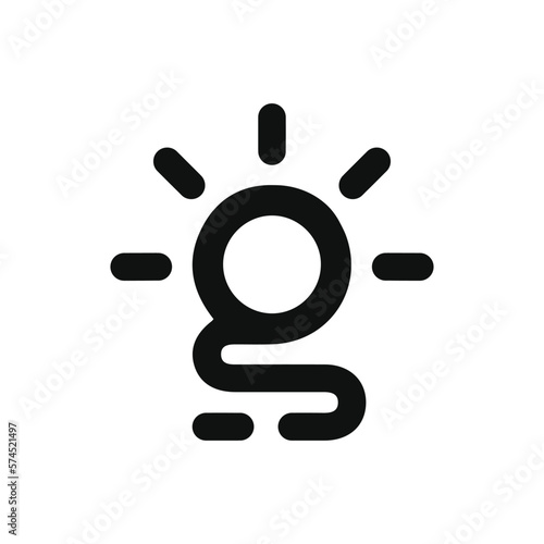 Letter G sun and wave logo design vector for  your brand or business