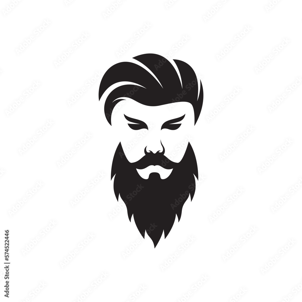 Gentleman face logo images illustration Gentleman face logo images illustration