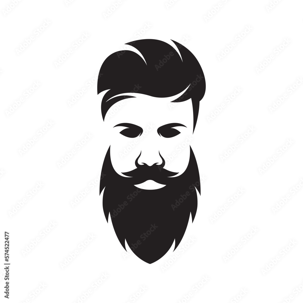 Gentleman face logo images illustration Gentleman face logo images illustration