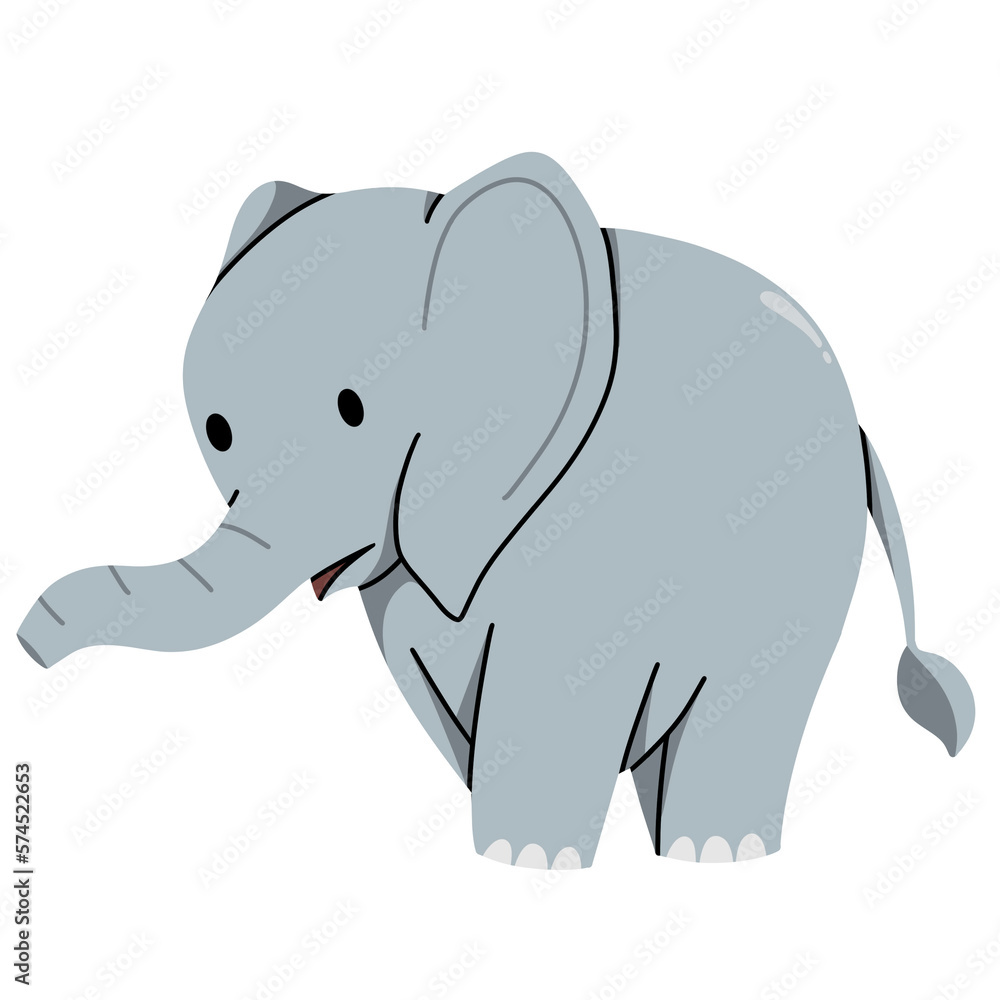 Obraz premium elephant cute illustration