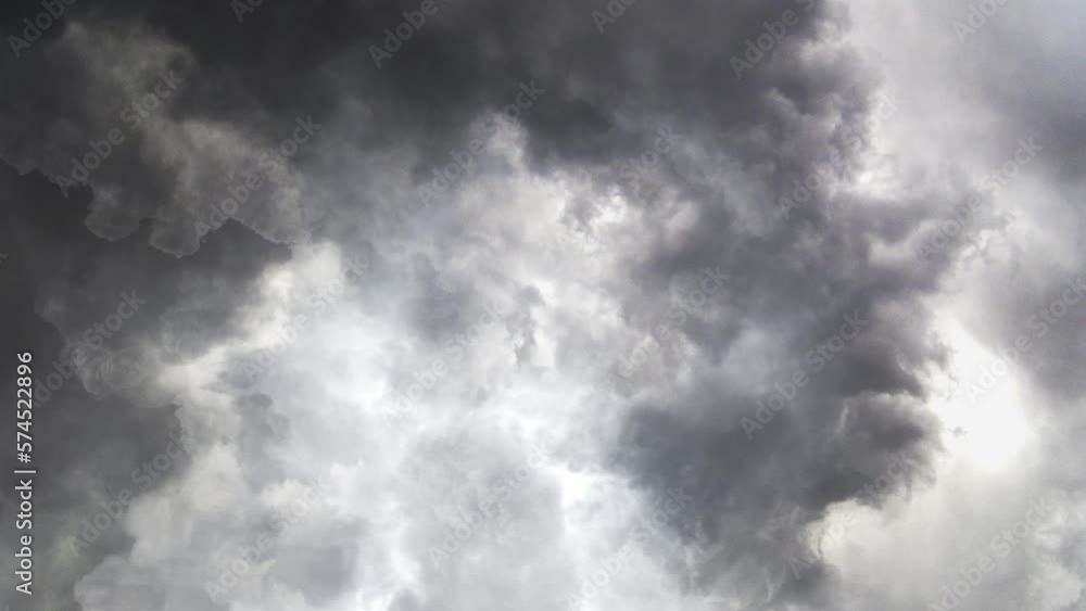 view of lightning storm on dark sky view of lightning storm on dark sky
