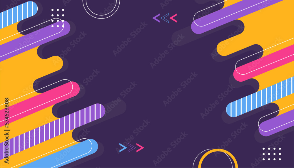 Abstract vector geometric background. Purple wallpaper background with colorful abstract shapes. Suitable for templates, banners, posters, covers and others Abstract vector geometric background. Purple wallpaper background with colorful abstract shapes. Suitable for templates, banners, posters, covers and others