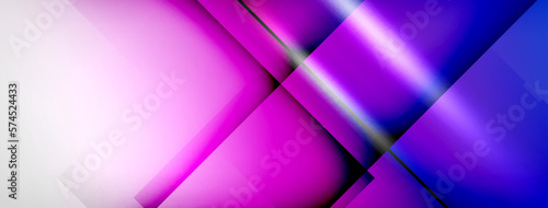 Abstract lines geometric techno background layout