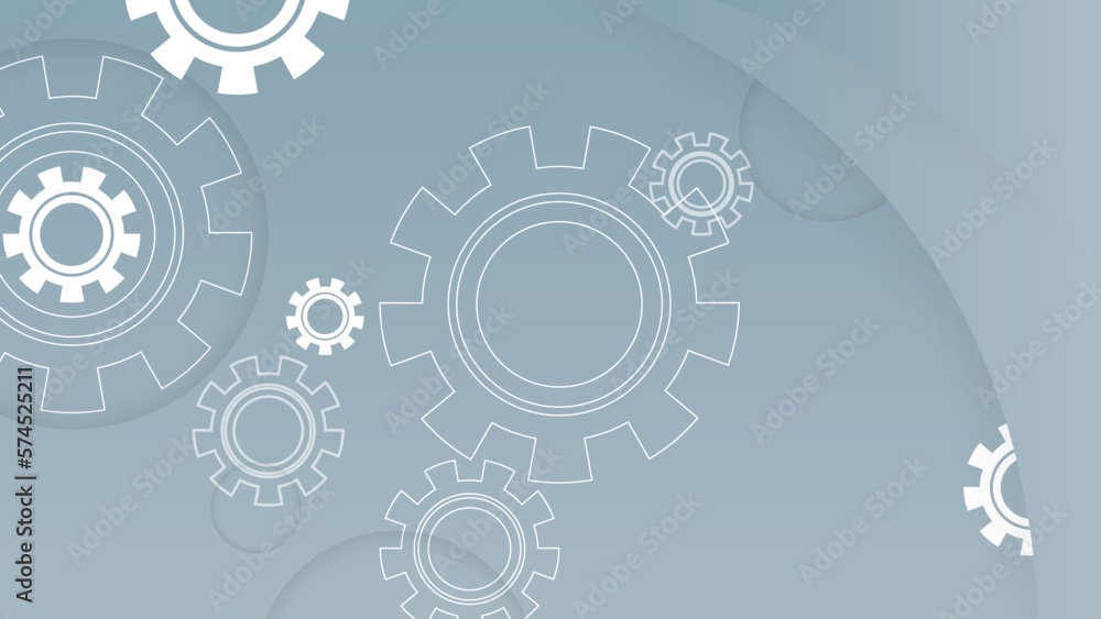 Light grey abstract background with gears, vector illustration. Minimal idea concept. Light grey abstract background with gears, vector illustration. Minimal idea concept.