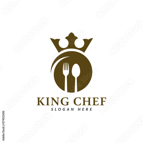 chef hat and crown logo design