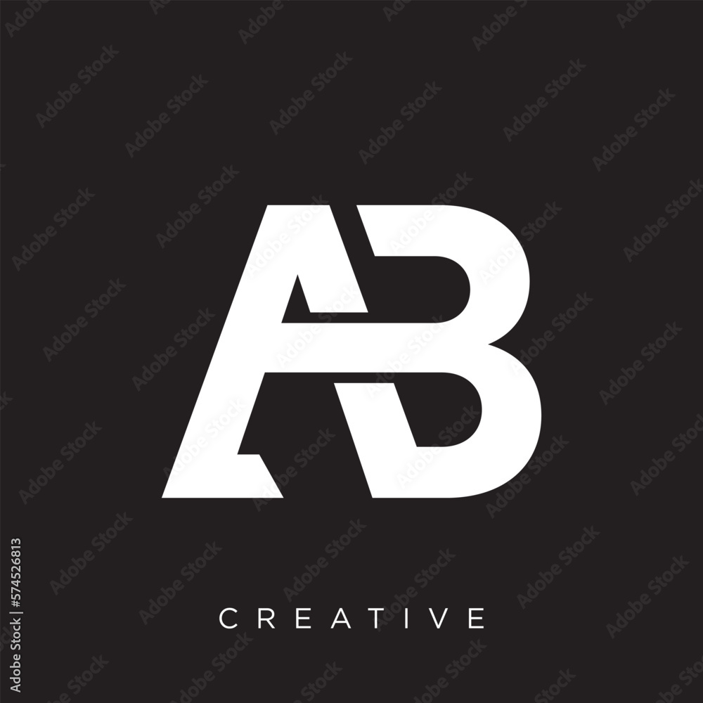 ab initial logo design icon for business ab initial logo design icon for business