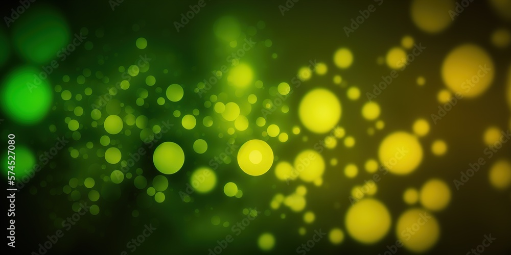 Fototapeta premium a blurry image of a dark background with lights and boke of lights on the ground and a blurry background of the floor. generative ai