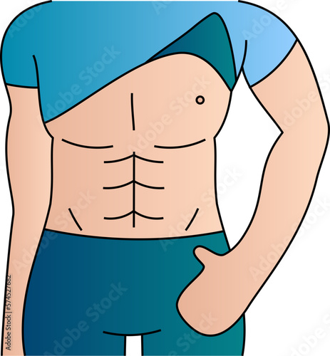 Six pack decorative design element for website, presentation, flyer, brochure, printing, application. illustration style