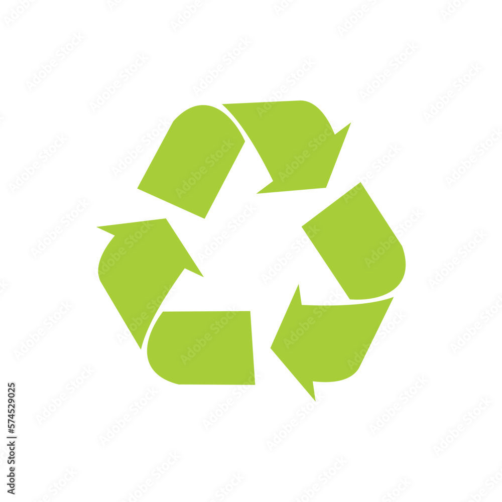 Fototapeta premium Recycling icon vector illustration symbol