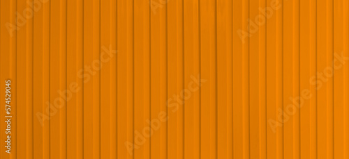 Wide surface of the orange aluminum wall.