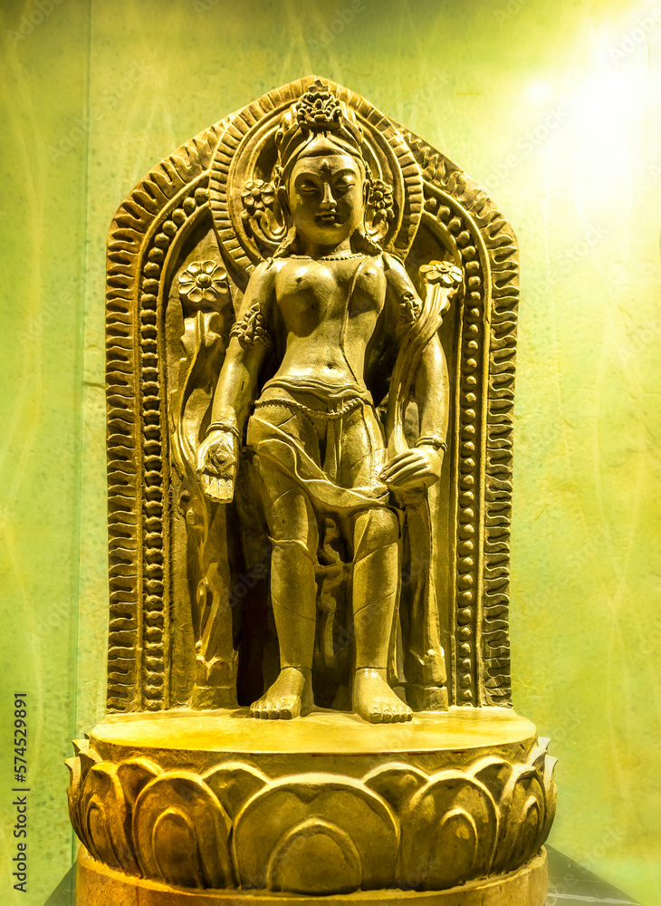 Bronze or Sandstone statues of saints through Buddhist periods centuries ago in the museum grounds on the top of Ba Den mountain, Tay Ninh, Vietnam Bronze or Sandstone statues of saints through Buddhist periods centuries ago in the museum grounds on the top of Ba Den mountain, Tay Ninh, Vietnam