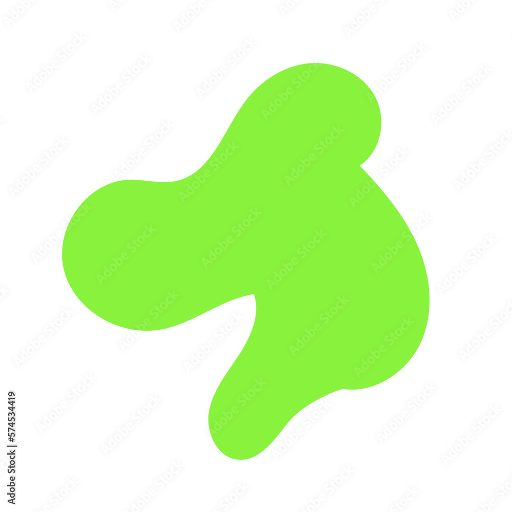 Green Abstract Shapes Decor 