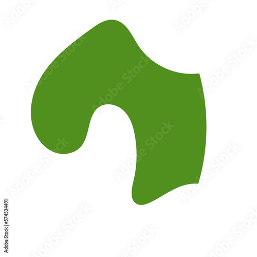 Green Abstract Shapes Decor 