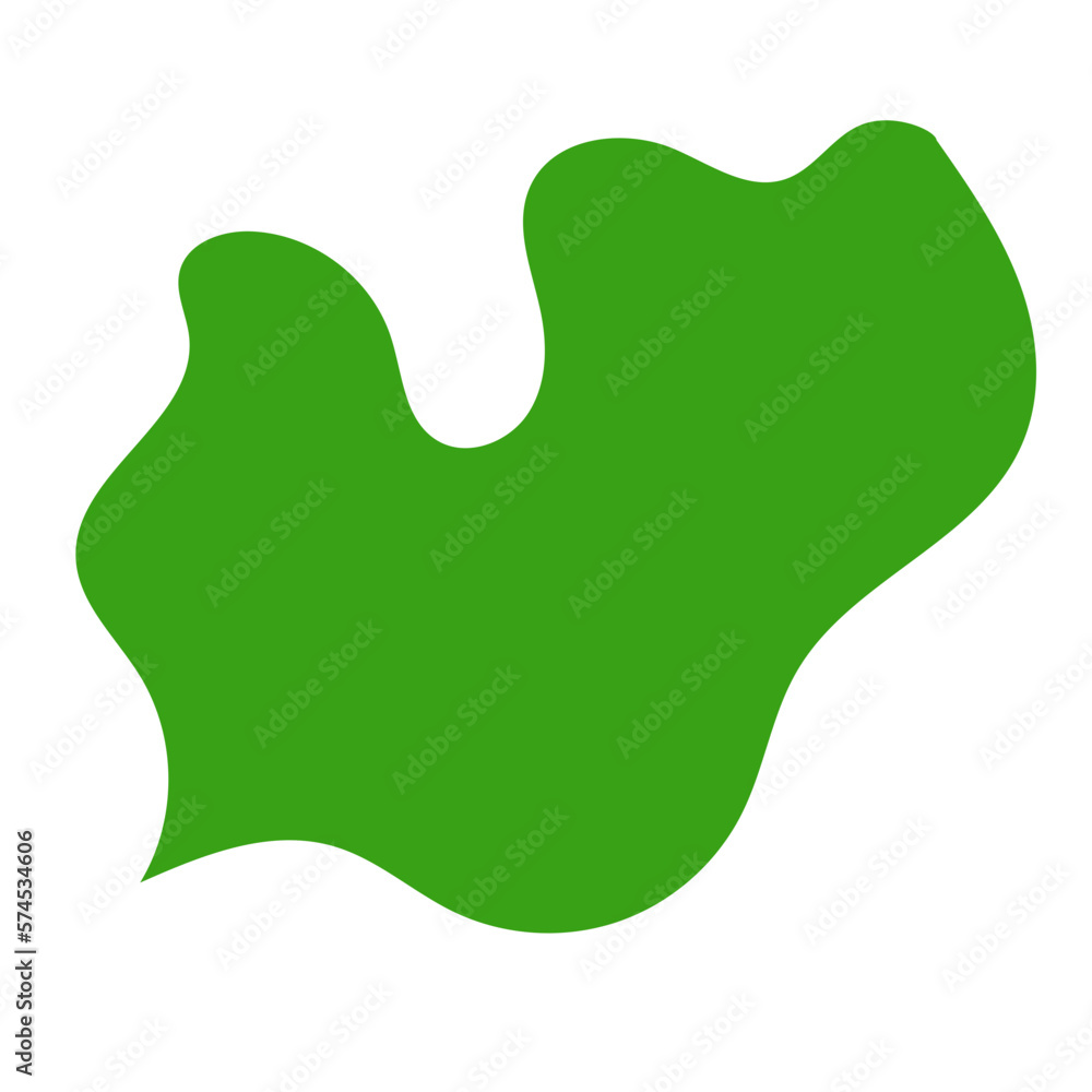 Green Abstract Shapes Decor 