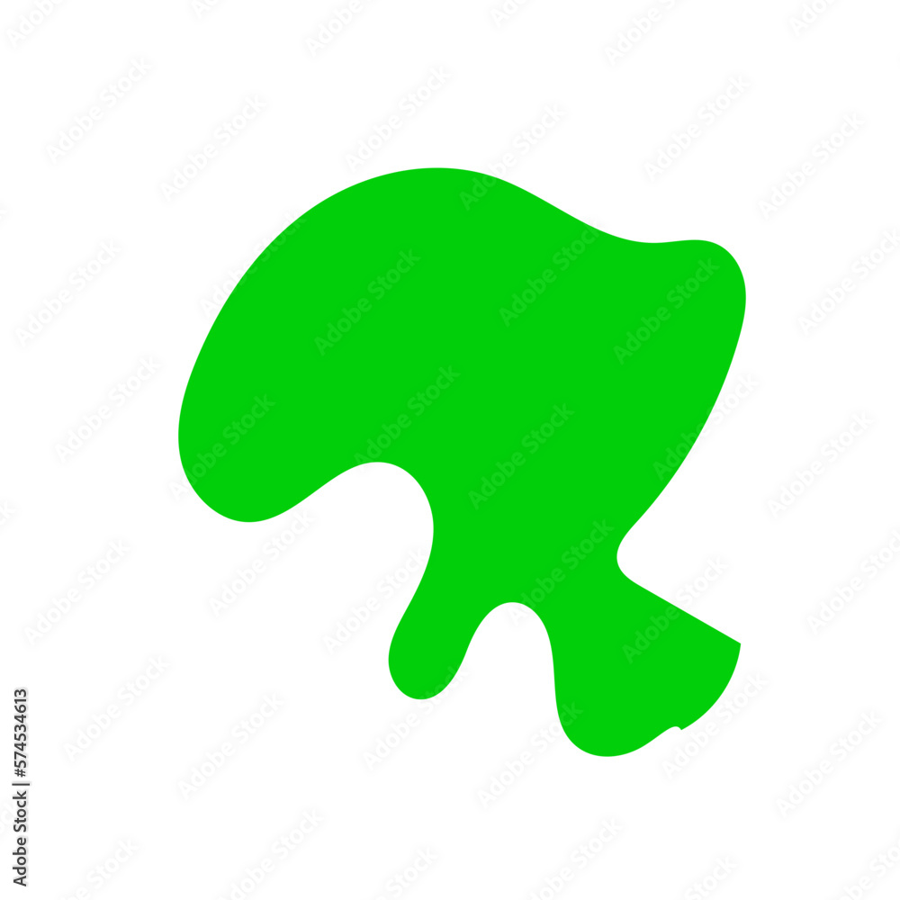 Green Abstract Shapes Decor 
