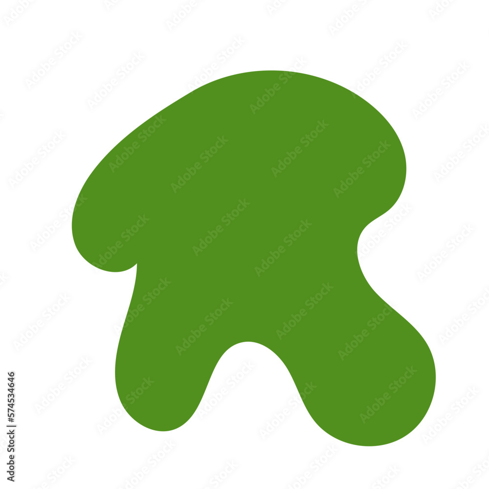 Obraz premium Green Abstract Shapes Decor 