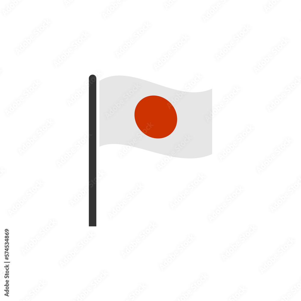 Japan flags icon set, Japan independence day icon set vector sign symbol Japan flags icon set, Japan independence day icon set vector sign symbol