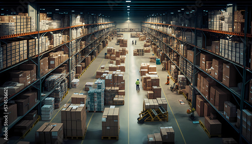 Big Warehouse created by generative AI