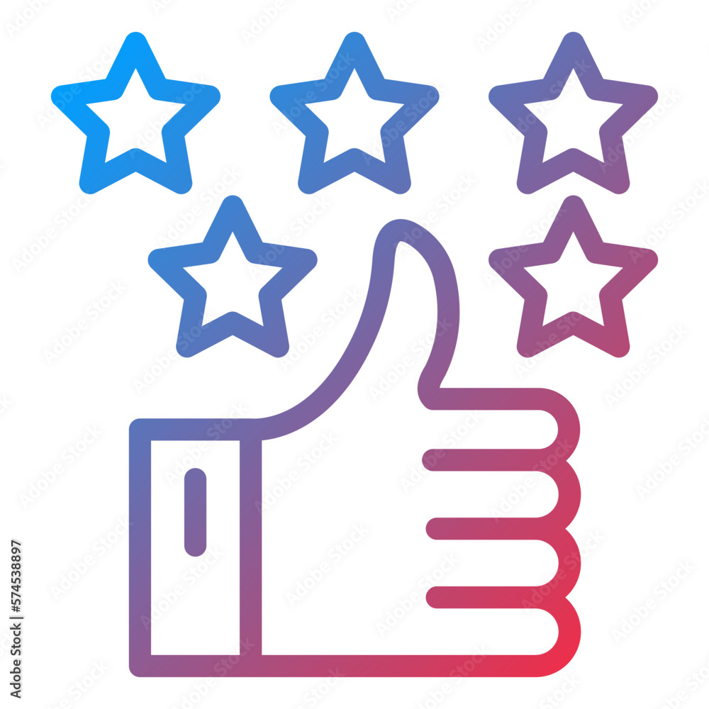 Vector Design Positive Review Icon Style Vector Design Positive Review Icon Style