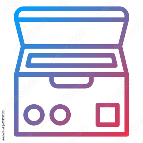 Vector Design Deep Freezer Icon Style