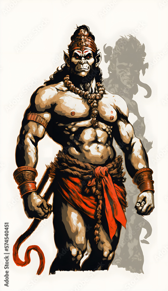 Lord Hanuman, Hindu god Hanuman, Hanuman Jayanthi, lord Hanuman isolated background Lord Hanuman, Hindu god Hanuman, Hanuman Jayanthi, lord Hanuman isolated background