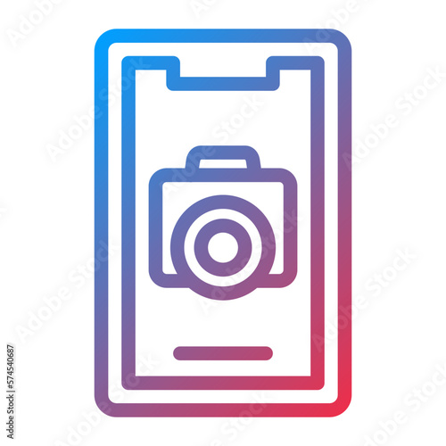 Vector Design Mobile Camera Icon Style