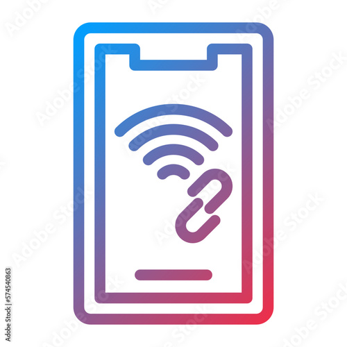 Vector Design Mobile Hotspot Icon Style
