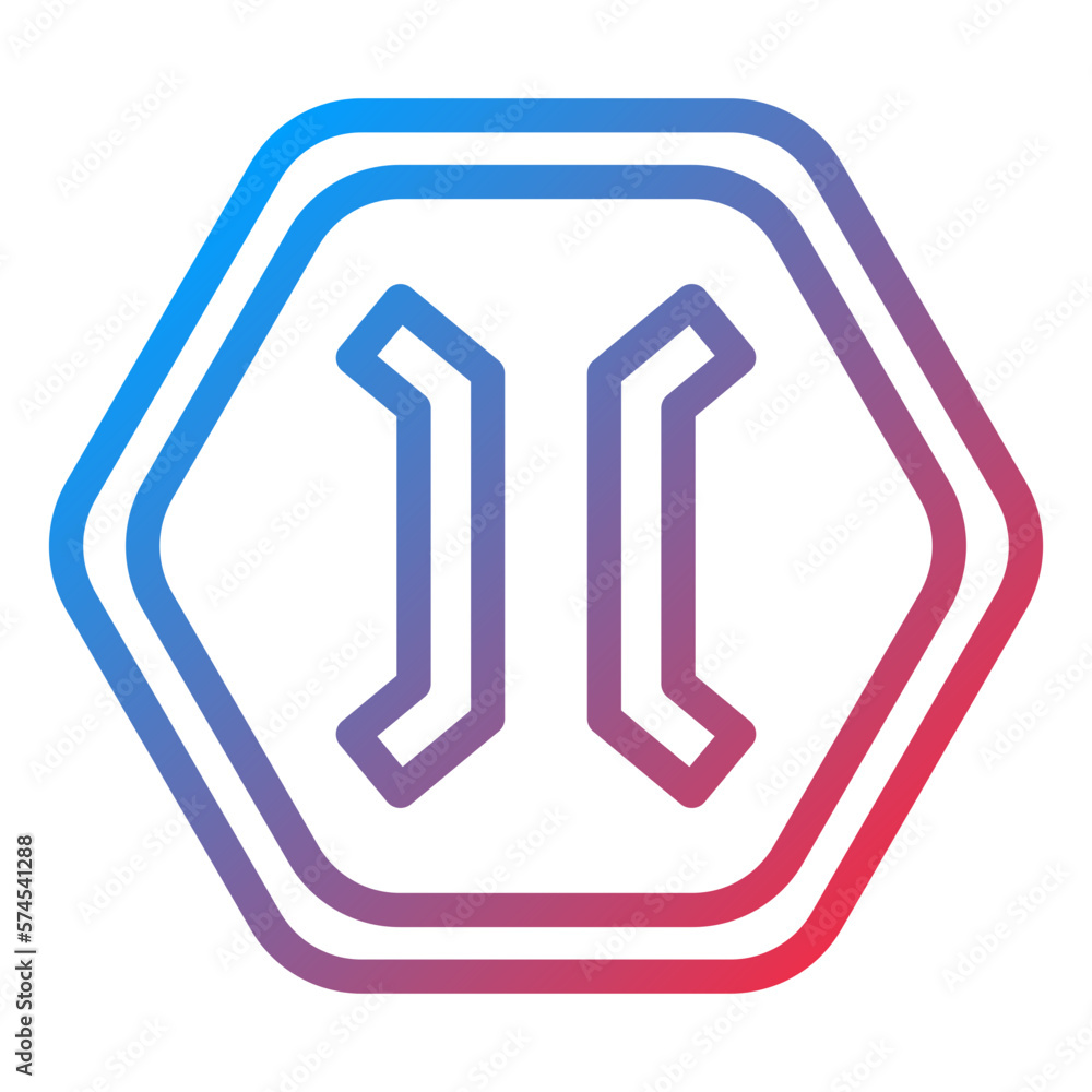 Vector Design Narrow Bridge Icon Style Vector Design Narrow Bridge Icon Style