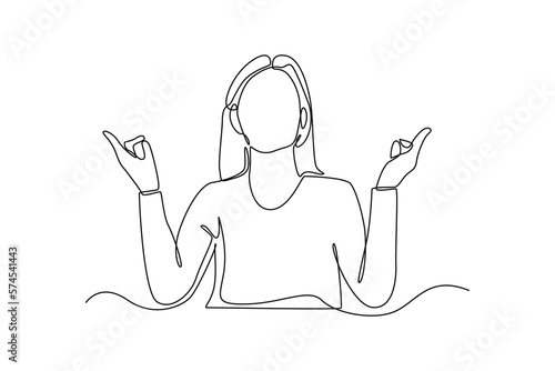 Continuous one line drawing always able to control stress. Healthcare at home concept. Single line draw design vector graphic illustration.