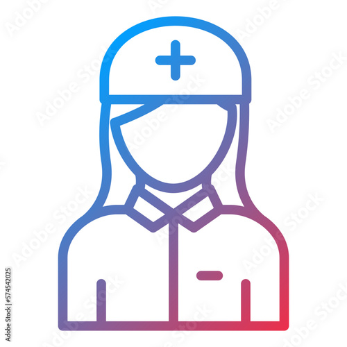 Vector Design Nurse Icon Style