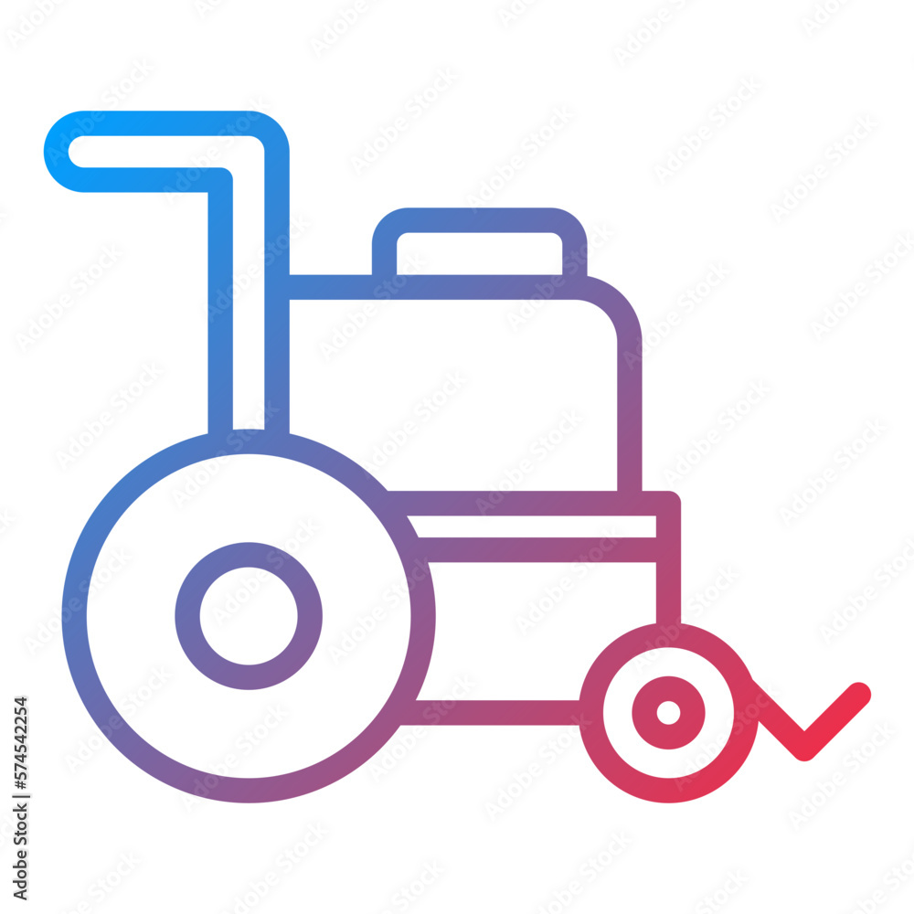 Vector Design Wheelchair Icon Style Vector Design Wheelchair Icon Style