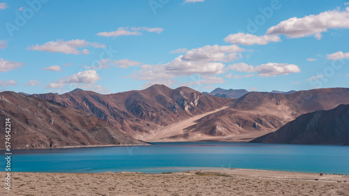 beautiful landscape of Pangong tso, Leh Ladakh, India