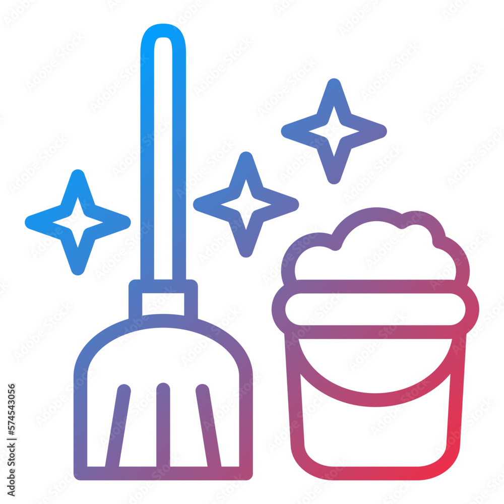 Vector Design Mop Icon Style Vector Design Mop Icon Style