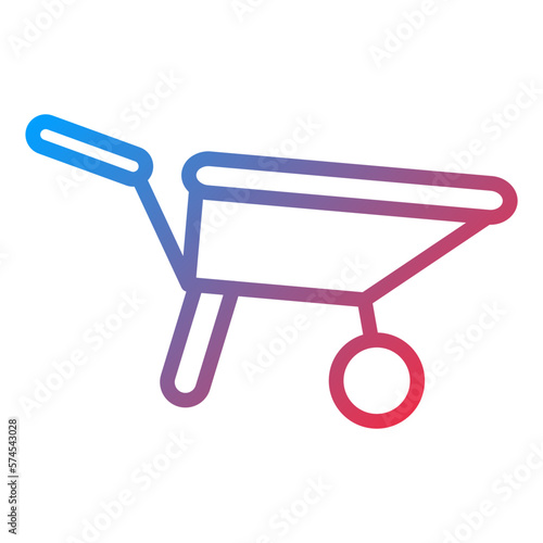Vector Design Wheelbarrow Icon Style