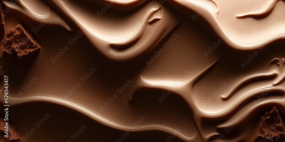 AI background of delicious chocolate cream AI background of delicious chocolate cream