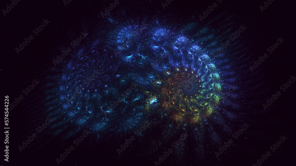 3D rendering abstract colorful fractal light background 3D rendering abstract colorful fractal light background
