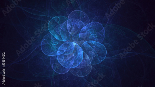 3D rendering abstract colorful fractal light background