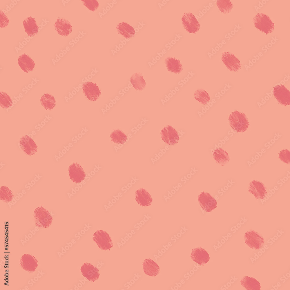 Hand drawn dots on colourful background