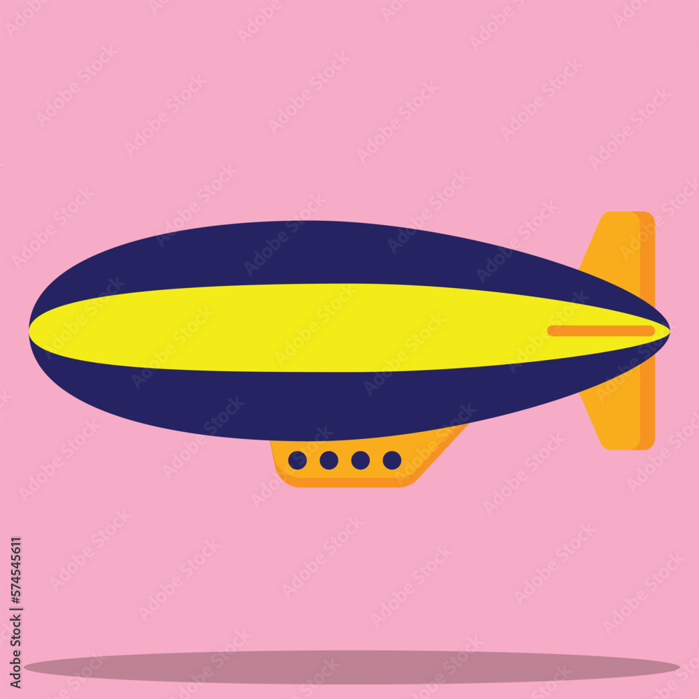 Fototapeta premium Air blimp icon. Subtable to place on transportation, etc.