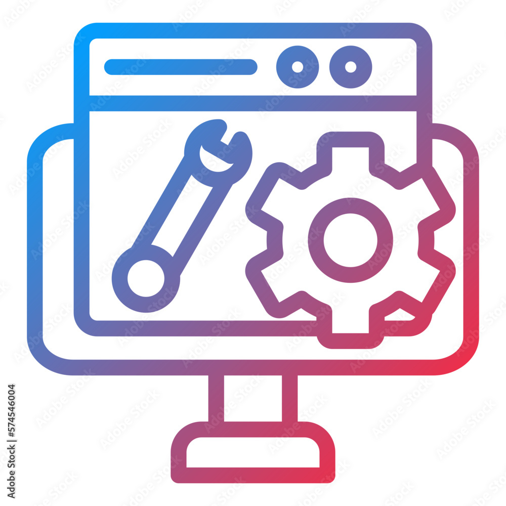 Vector Design Web Maintenance Icon Style Vector Design Web Maintenance Icon Style