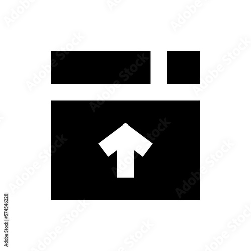upload glyph icon