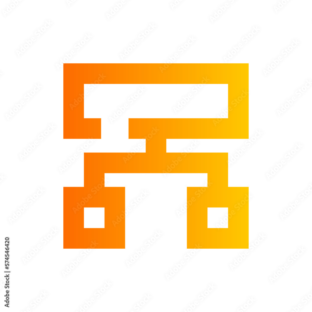 flow chart gradient icon flow chart gradient icon