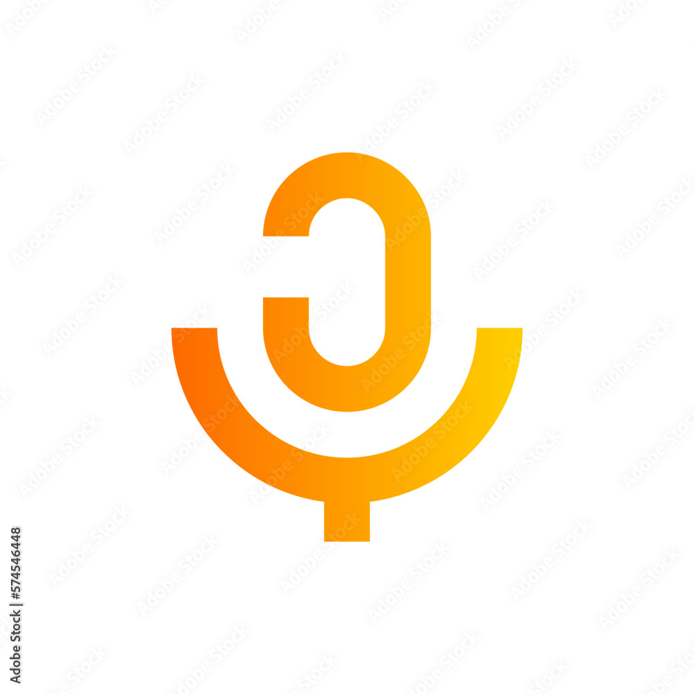 microphone gradient icon microphone gradient icon