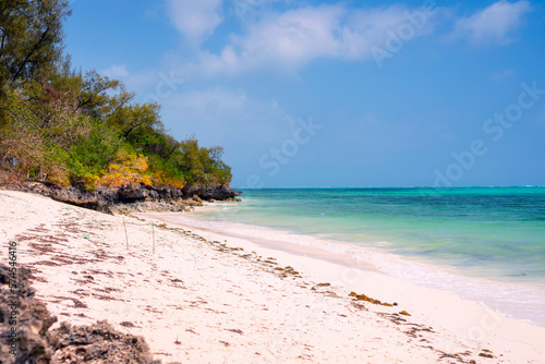 Fototapeta Naklejka Na Ścianę i Meble -  Zanzibar's beaches are a true gem of the Indian Ocean, offering a unique blend of natural beauty, cultural richness, and relaxation that will leave you with unforgettable memories.