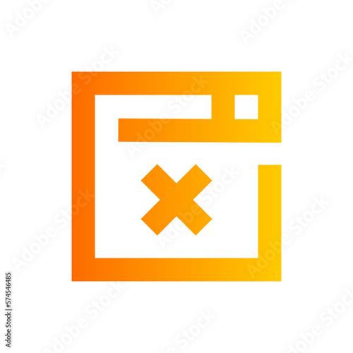 reject gradient icon
